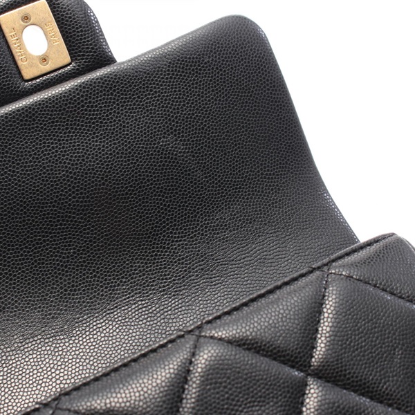 シャネル CHANEL マトラッセ スモールフラップ ショルダーバッグ バッグ レザー レディース ブラック系 【中古】 マトラッセ スモールフラップ チェーンショルダーバッグ レザー