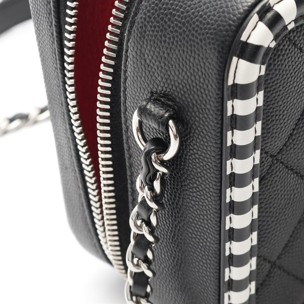 シャネル CHANEL CCフィグリー スモール バニティバッグ ショルダーバッグ バッグ レザー グレインドカーフレザー レディース ブラック系 A93342 【中古】 CHANEL シャネル スモールバニティバッグ CCフィリグリー ショルダー