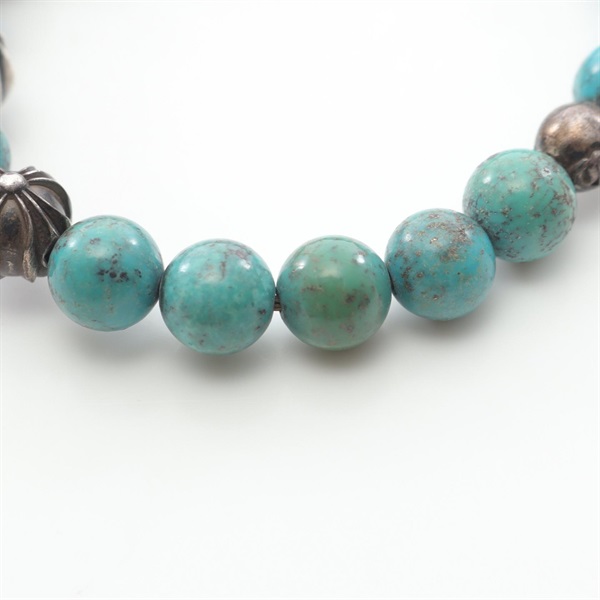 超希少 chrome hearts クロムハーツ ターコイズ　ビーズ ネックレス クロムハーツ(CHROME HEARTS)クロムハーツ BEAD13 クロスボール