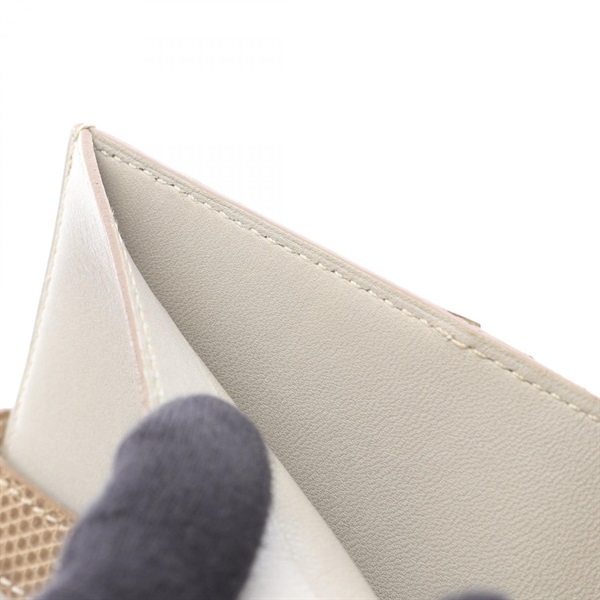 エルメス(HERMES)エルメス ベアンコンパクト タッチ パールグレー 二