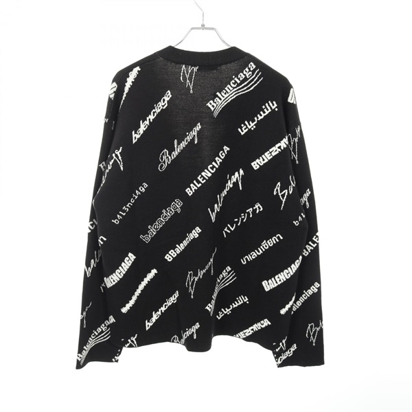 バレンシアガ(BALENCIAGA)バレンシアガ logo mania カーディガン 衣料 バレンシアガ(BALENCIAGA)バレンシアガ logo mania カーディガン 衣料