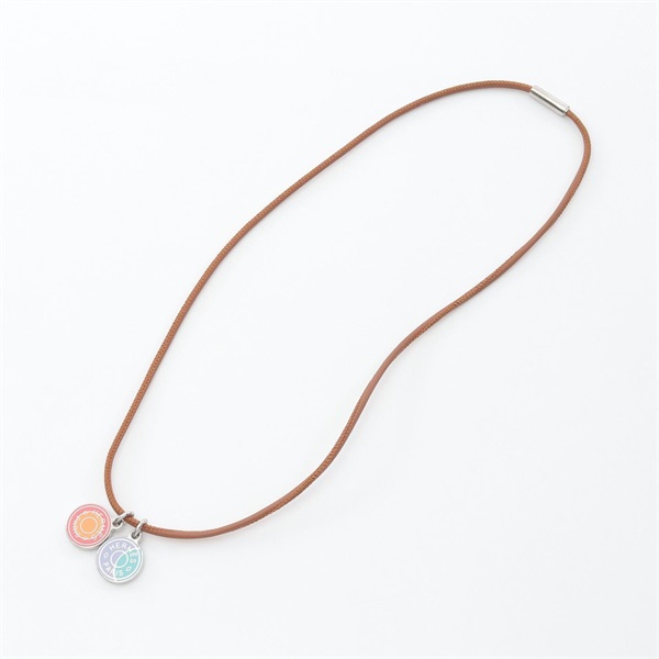 HERMES　エルメス　エクリプス　ネックレス　ネイビー　オレンジ エルメス(HERMES)エルメス エクリプス ネックレス ジュエリー