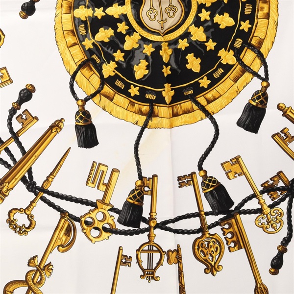 エルメス(HERMES)エルメス カレ90 LES CLES THE KEYS RARE スカーフ