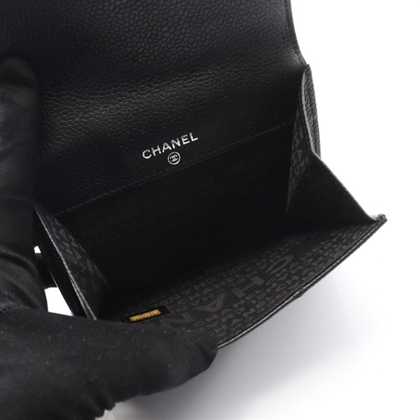 CHANEL チョコバー　Wホック　コンパクト財布 シャネル(CHANEL)シャネル チョコバー Wホック財布 財布 レディース