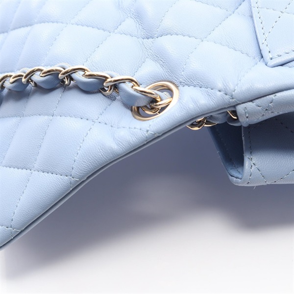 CHANELシャネル  ミニポシェット ライトブルー 未使用品 希少カラー】 CHANEL 22 ブルー ミニ ハンドバッグ (CHANEL/ショルダー