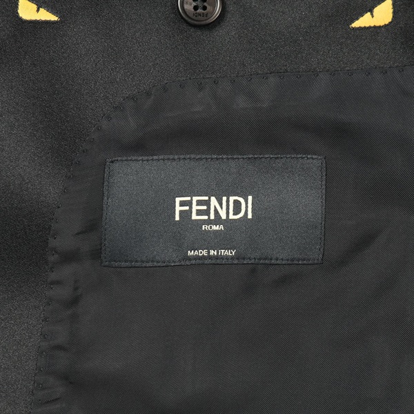 フェンディ(FENDI)フェンディ モンスター バグズアイ ショールカラー