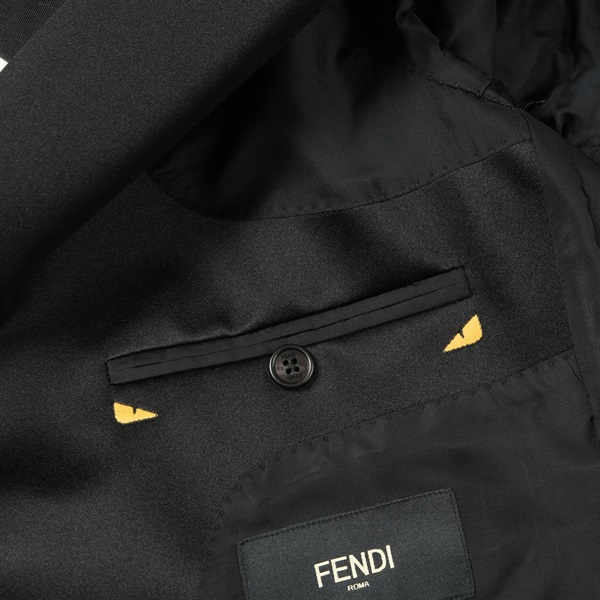 フェンディ(FENDI)フェンディ モンスター バグズアイ ショールカラー