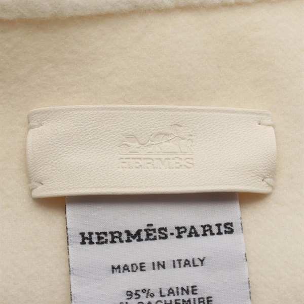 エルメス(HERMES)エルメス マフラー レザーパイピング ストール 衣料品