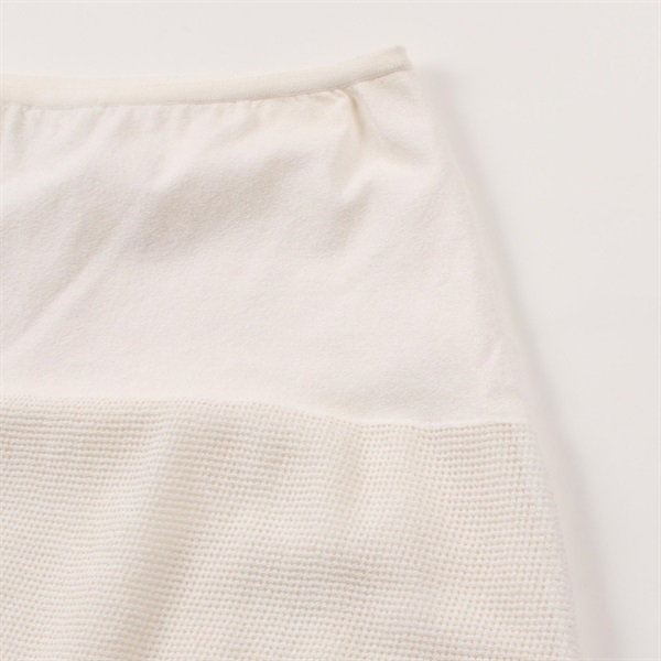 Chanel プリーツスカート ホワイト ジョーゼットサイドプリーツロングスカート スカート レディース