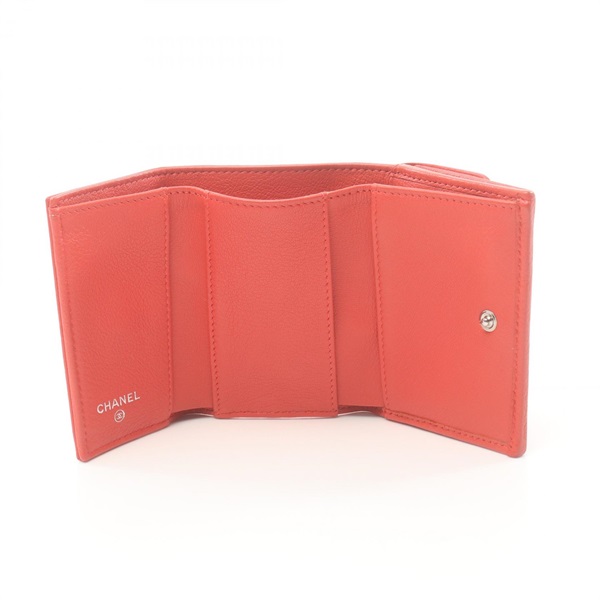 CHANEL ピンク 三つ折り財布 ラッキーアンブレラ 【公式通販】