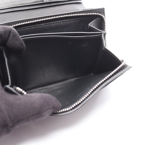 美品✨️ロエベ 三つ折り財布 リピートアナグラム レザー 黒 マルチカラー LOEWE 三つ折り財布 リピートアナグラム レディース ロエベ – Rehello