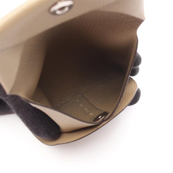 エルメス(HERMES)エルメス バスティア ベージュマルファ コインケース  