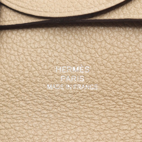エルメス(HERMES)エルメス バスティア ベージュマルファ コインケース  
