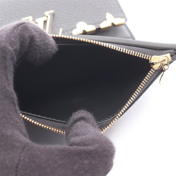 ルイヴィトン　カプシーヌ　コンパクト　ノワール　三つ折り財布　499 ルイヴィトン カプシーヌ コンパクト ノワール 三つ折り財布 499