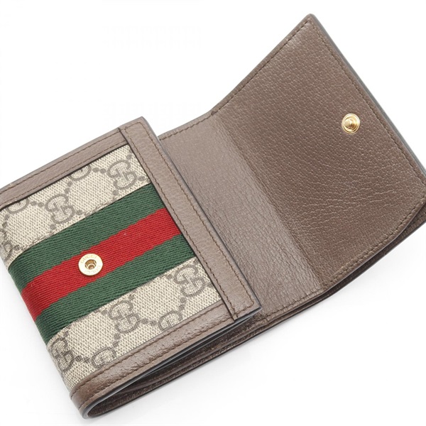 グッチ(GUCCI)グッチ オフィディア GG ウォレット シェリーライン 二