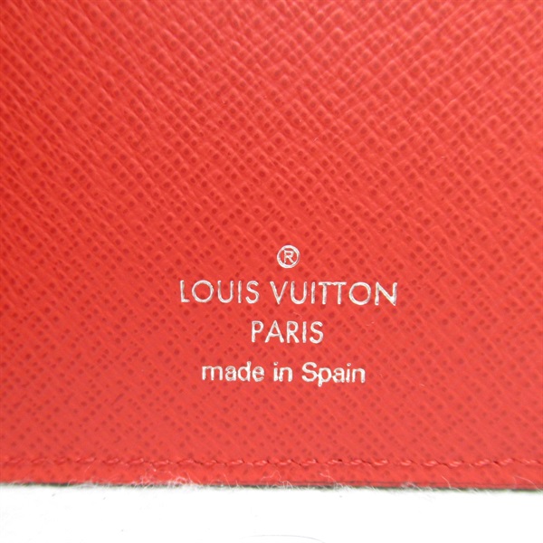 LOUIS VUITTON◆ポルトフォイユ・プラザ_エピ_シュプリームコラボ/牛革/RED/プリント/メンズ ルイヴィトンポルトフォイユ ブラザ シュプリーム 14127 赤⁄白 ユニ