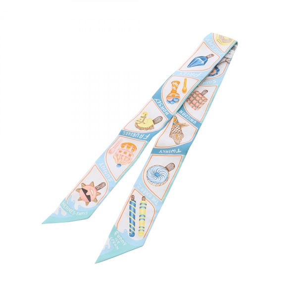 エルメス(HERMES)エルメス ツイリー FUNNY ICE CREAM スカーフ 衣料品