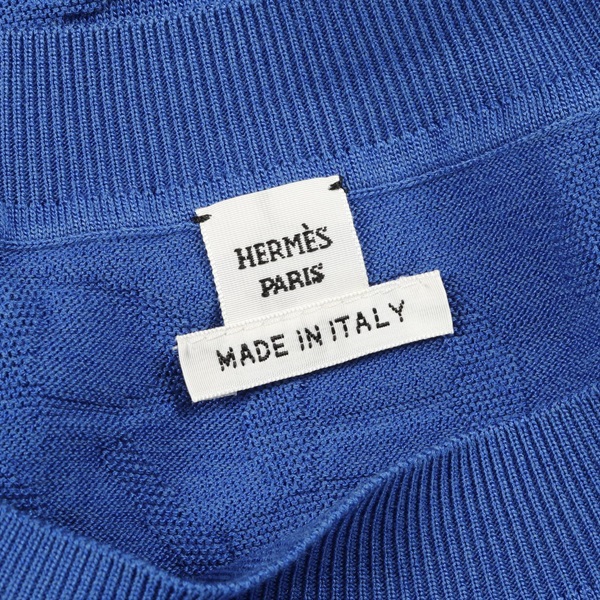 HERMES - 　エルメス HERMES ナウサシェーヌダンクル柄ニットトップス 4E2649DC レディース その他トップス エルメス(HERMES)エルメス ナウサ シェーヌダンクル ニット 衣料品