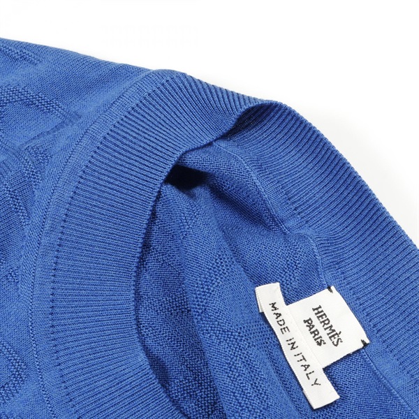 HERMES - 　エルメス HERMES ナウサシェーヌダンクル柄ニットトップス 4E2649DC レディース その他トップス エルメス(HERMES)エルメス ナウサ シェーヌダンクル ニット 衣料品