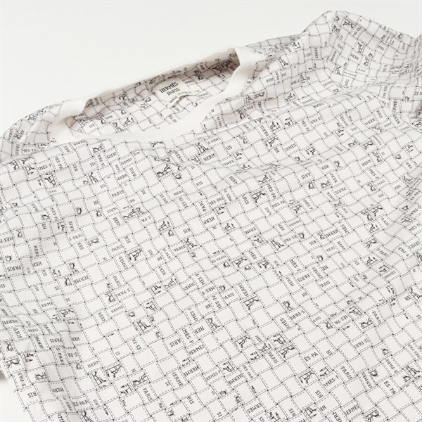 エルメス HERMES ボルデュックチェック Bolduc au Carre カットソー