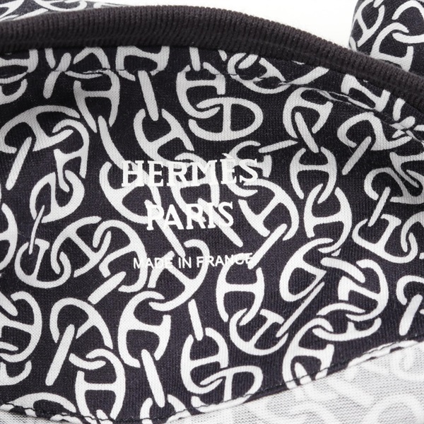エルメス HERMES Naoussa Chaine ナウサ シェーヌプリント カットソー 衣料品 トップス コットン レディース イエロー系 / ブラック系 【中古】 HERMES - エルメス HERMES Naoussa Chaine ナウサ シェーヌプリント