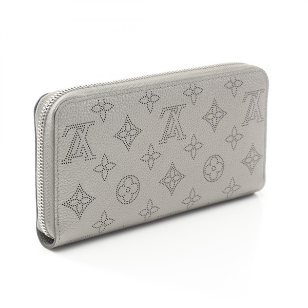 ルイ・ヴィトン LOUIS VUITTON ジッピーウォレット ラウンド財布 財布 レザー マヒナ レディース グレー系 M81642 【中古】 ルイ・ヴィトン(LOUIS VUITTON)ルイ・ヴィトン ジッピーウォレット
