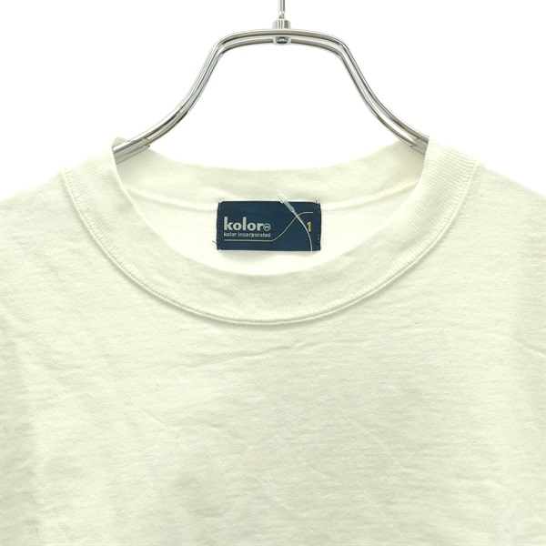 kolor - カラー kolor Tシャツ 半袖Tシャツ 衣料品 トップス コットン レディース ホワイト系 19SCL-T03251 【中古】 カラー(kolor)カラー Tシャツ 半袖Tシャツ 衣料品 トップス レディース