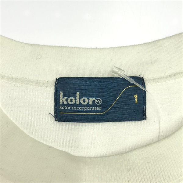 kolor - カラー kolor Tシャツ 半袖Tシャツ 衣料品 トップス コットン レディース ホワイト系 19SCL-T03251 【中古】 カラー(kolor)カラー Tシャツ 半袖Tシャツ 衣料品 トップス レディース
