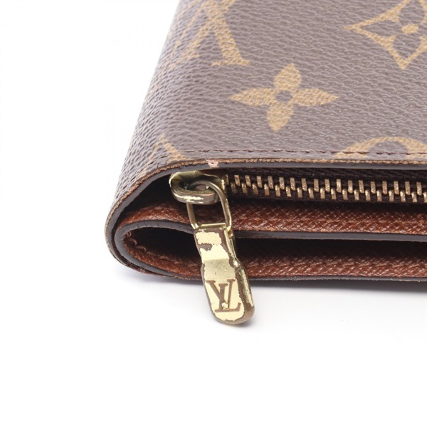 ルイヴィトン LOUIS VUITTON ポルト パピエ ジップ 二つ折り ラウンド