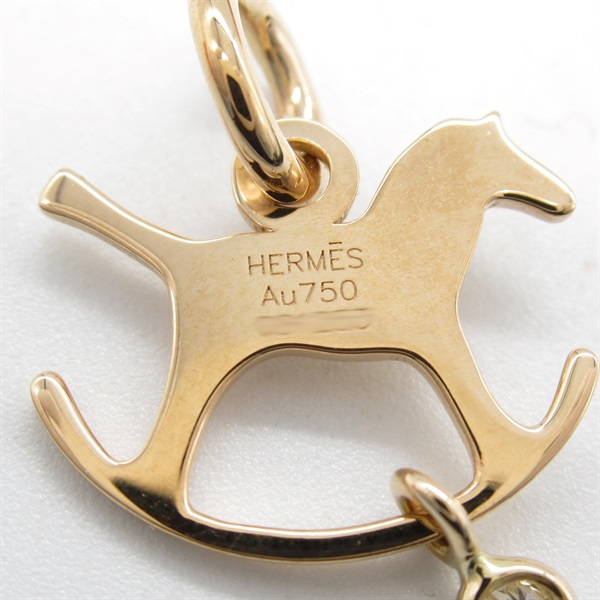 エルメス(HERMES)エルメス ダダ トップ 1Pダイヤ ペンダントトップ