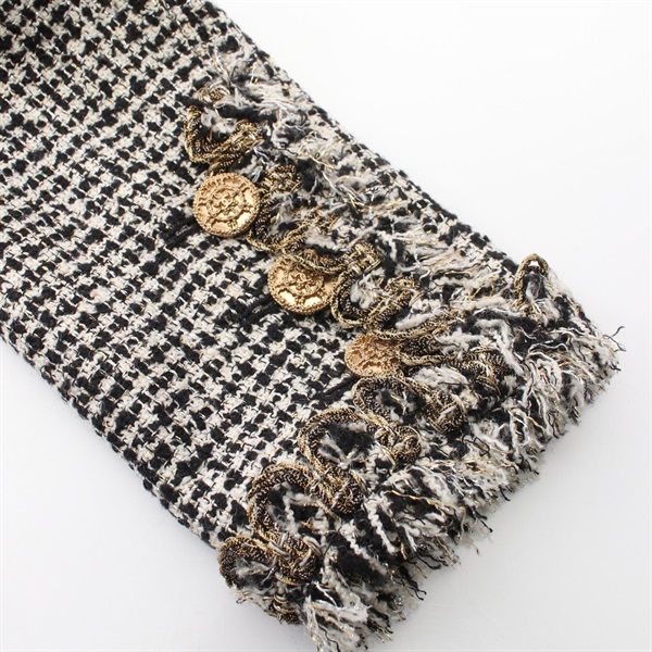 SEE BY CHLOE ノーカラーショートコート ベージュ フリンジ加工