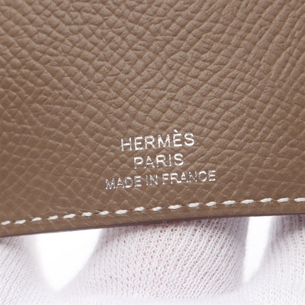HERMES レザーキーケース ブラウン Made in France HERMES レザーキーケース ブラウン Made in France HERMES
