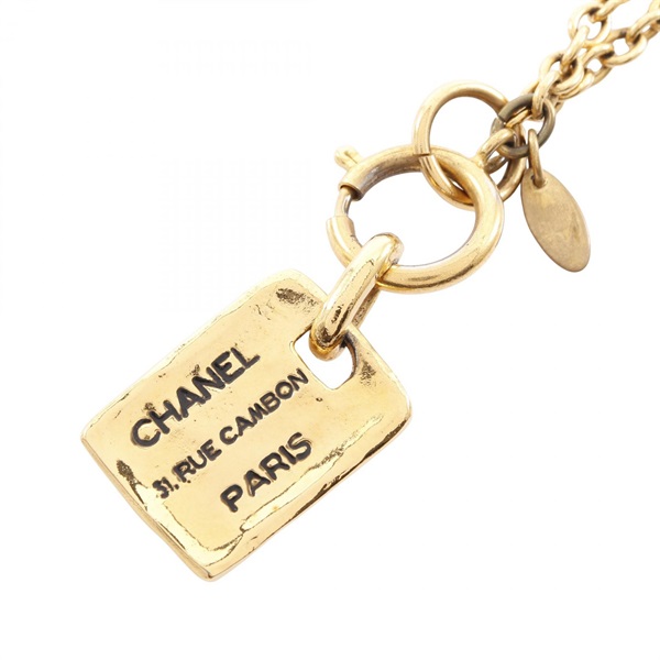 シャネル(CHANEL)シャネル ロゴ プレート ネックレス ジュエリー