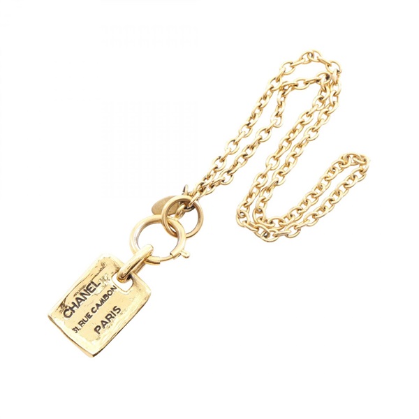 シャネル(CHANEL)シャネル ロゴ プレート ネックレス ジュエリー