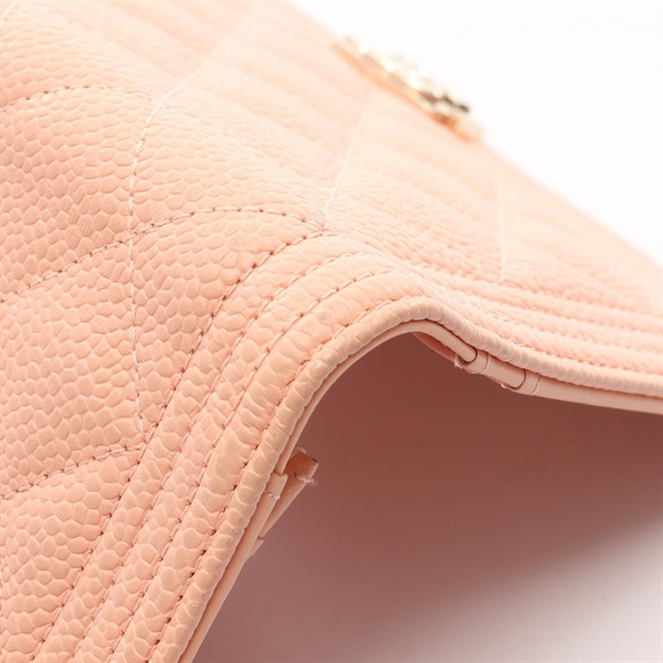 シャネル(CHANEL)シャネル ボーイシャネル マトラッセ 二つ折り長財布