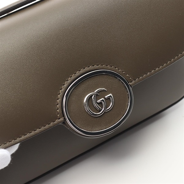 GUCCI グッチ ダブルG 2WAY ショルダーバッグ 739722 ブラウン ロゴ 【中古】 GUCCI グッチ ダブルG 2WAY ショルダーバッグ 739722 ブラウン ロゴ