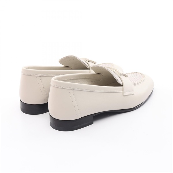 【極上美品】HERMES/エルメス　モカシンローファー　ブラック×ホワイト 極上美品】HERMES/エルメス モカシンローファー ブラック