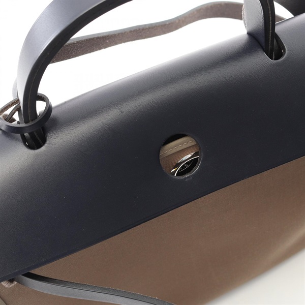 エルメス(HERMES)エルメス エールバッグジップPM エトゥープ ブルー 