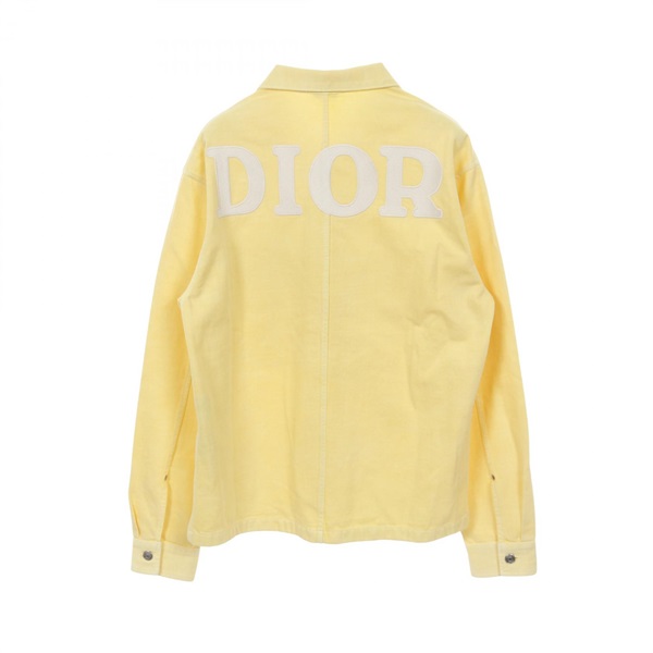 ディオール　デニムジャケット　ホワイト　バックロゴ　46 200113-014.jpg