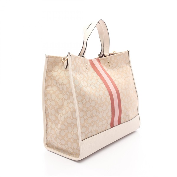 しお様　売約済み品　　✅【良品】定価12.1万　コーチ　メンテ済み　COACH コーチ(COACH)コーチ DEMPSEY TOTE 40 アウトラインシグネチャー