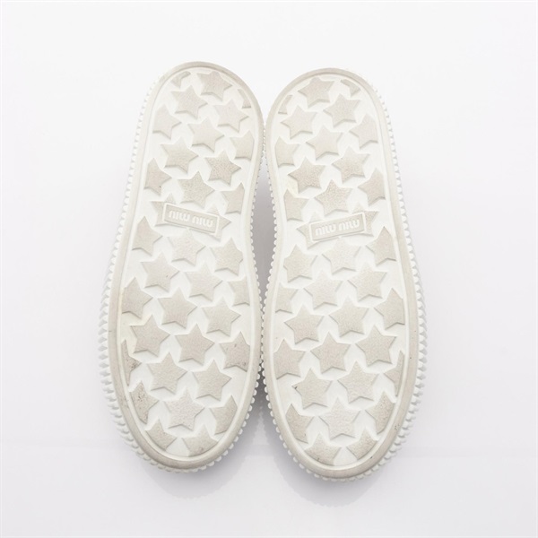 ミュウ ミュウ(Miu Miu)ミュウ ミュウ ロゴ スニーカー 靴