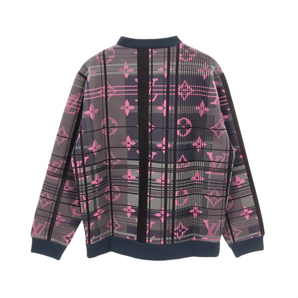 希少 正規品 ルイヴィトン モノグラム ジャカード スウェット ネイビー XS 希少 正規品 ルイヴィトン モノグラム ジャカード スウェット ネイビー