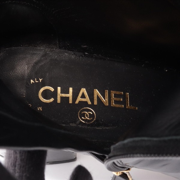 シャネル(CHANEL)シャネル ココマーク 8ホール ロング ブーツ 靴