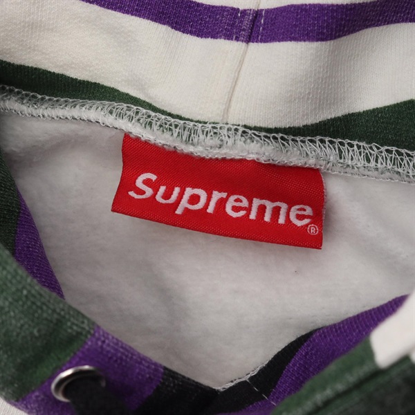 シュプリーム(Supreme)シュプリーム STRIPED HOODED SWEATSHIRT 