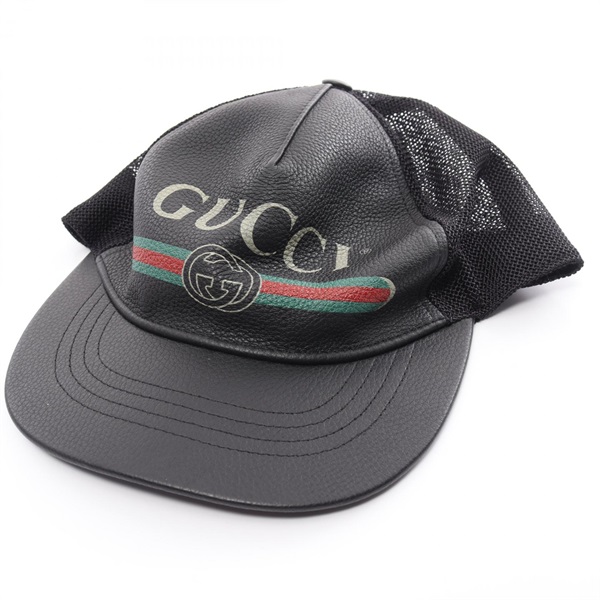 現行タグ】 GUCCI グッチ GG柄 シェリーライン ブラック キャップ 帽子 