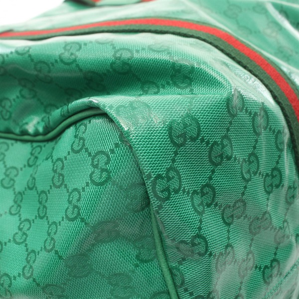 グッチ(GUCCI)グッチ GGスプリーム ウェブストライプ付き ボストン  