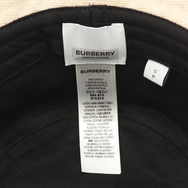 バーバリー(BURBERRY)バーバリー ホースフェリー ロゴ刺繍 ハット 帽子