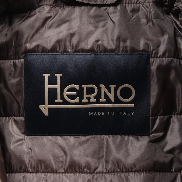 美品 HERNO ダイアゴナルスキューバダブルジップフーディーブルゾン ヘルノ(Herno)ヘルノ ダイアゴナルスキューバ ダブルジップ フーディー