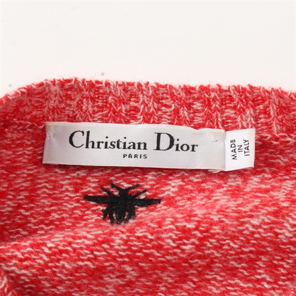 Christian Diorオールドクリスチャンディオールリボンセーター赤レッド