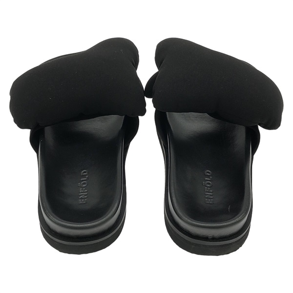 ENFOLD ブラック サンダル ENFOLD TUBE-SOLE SANDAL – COLDBECK ONLINE